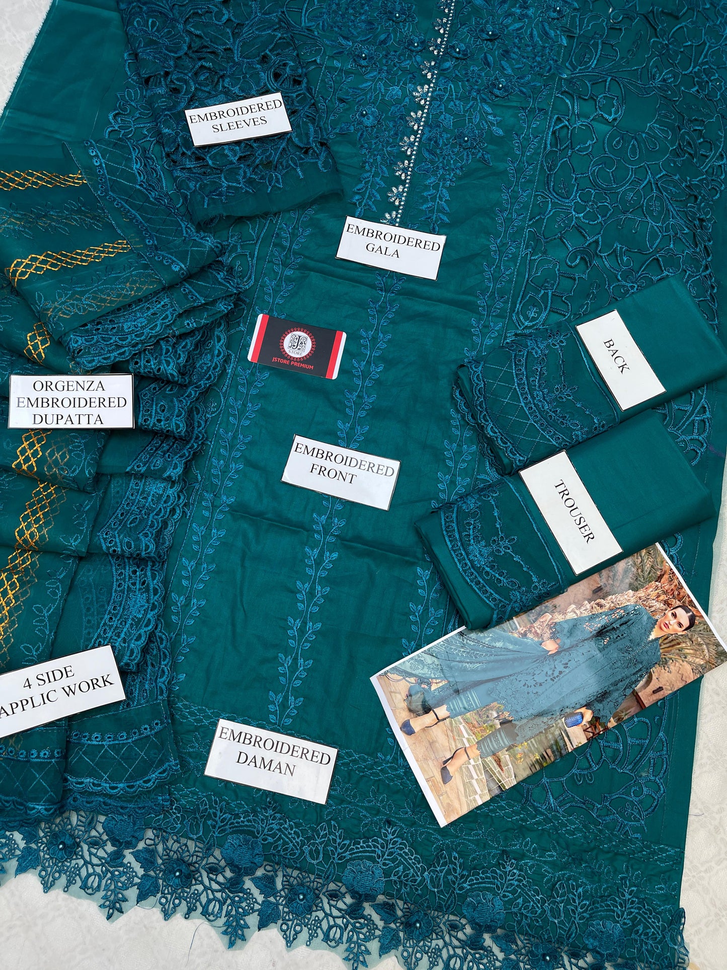 MARIAB | LUXURY CHIKENKARI LAWN |3 Pec unstiched