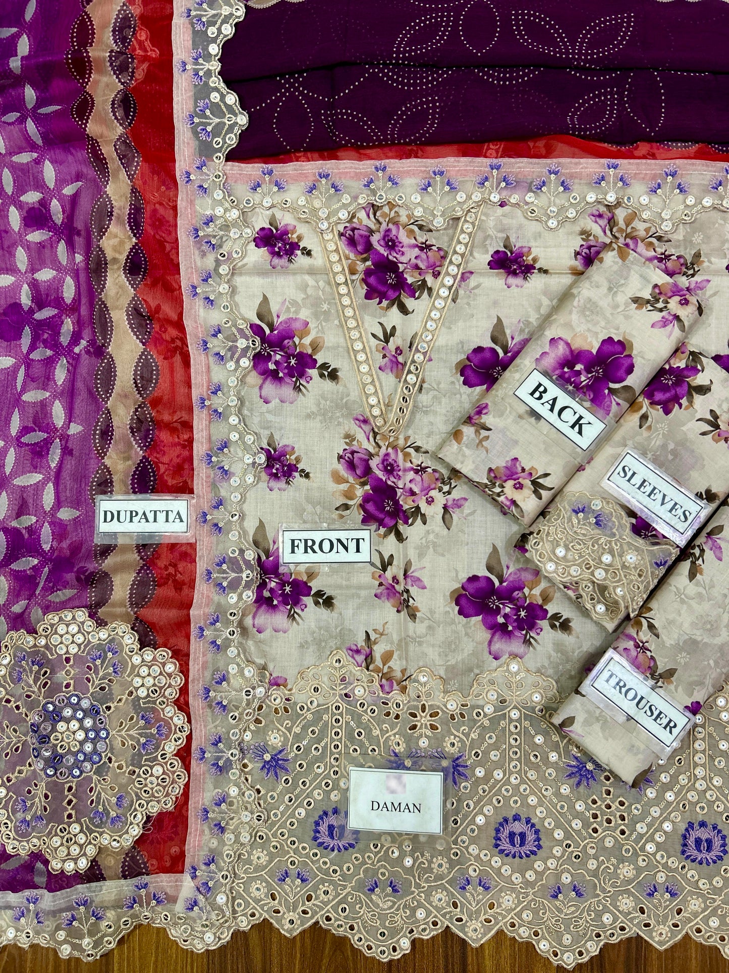IZNIK LAWN WITH CHIFFON DUPATTA |3PEC UNSTICHED