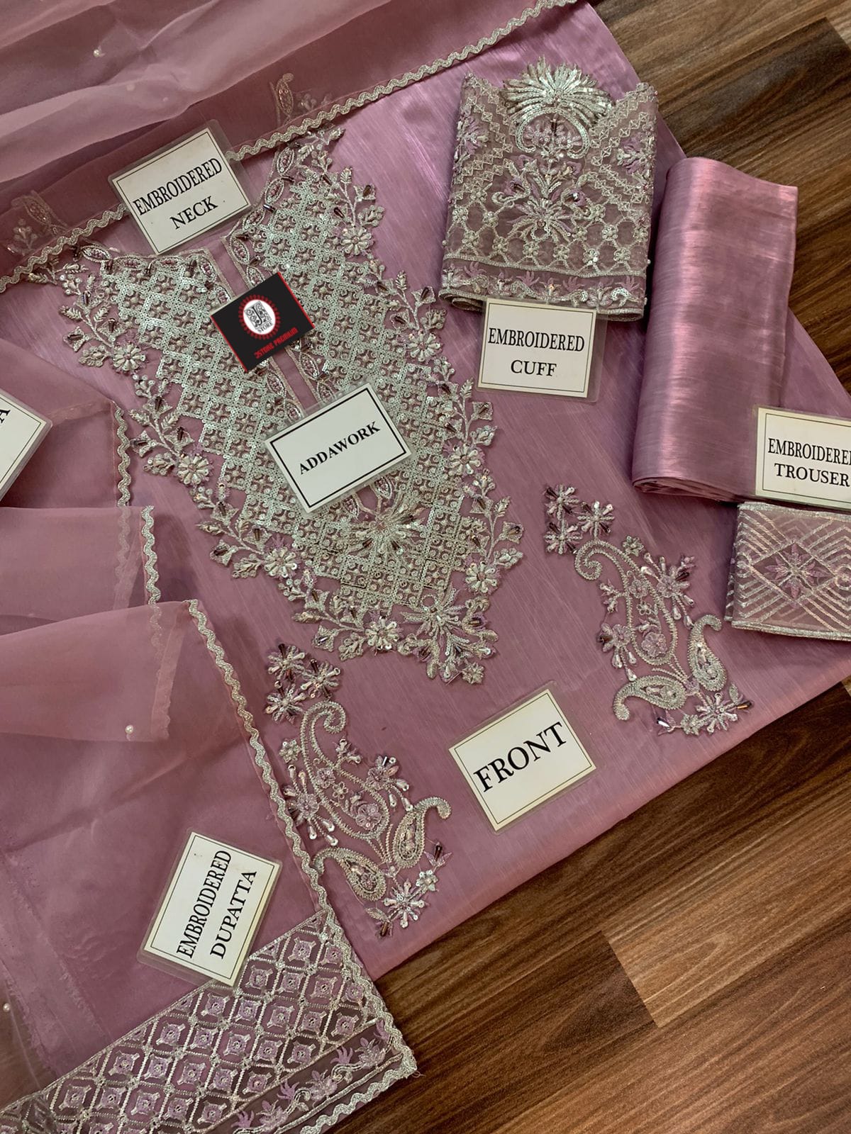 AYESHA HOOR SILK WEDDING WITH ORGENZA DUPATTA |3PIECE UNSTICHED
