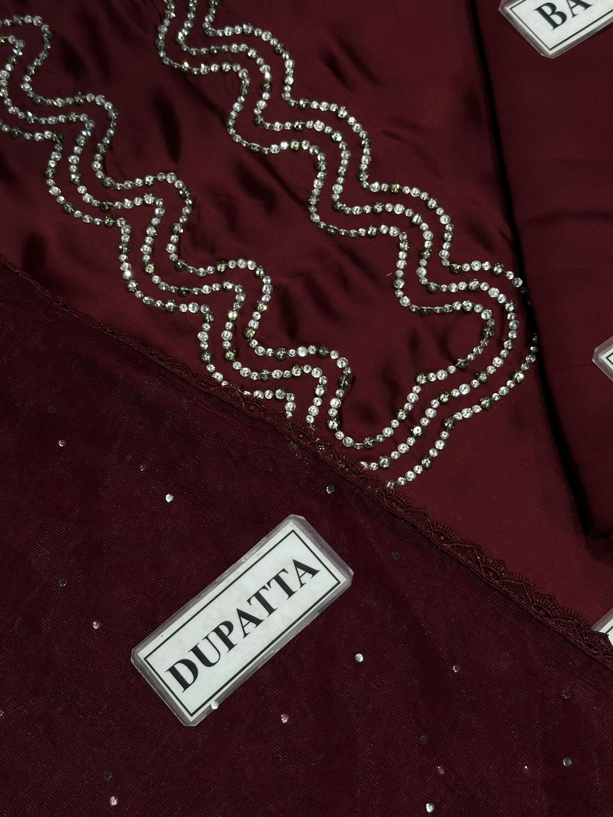 LULUSAR SILK WITH NET DUPATTA |3PIECE UNSTICHED