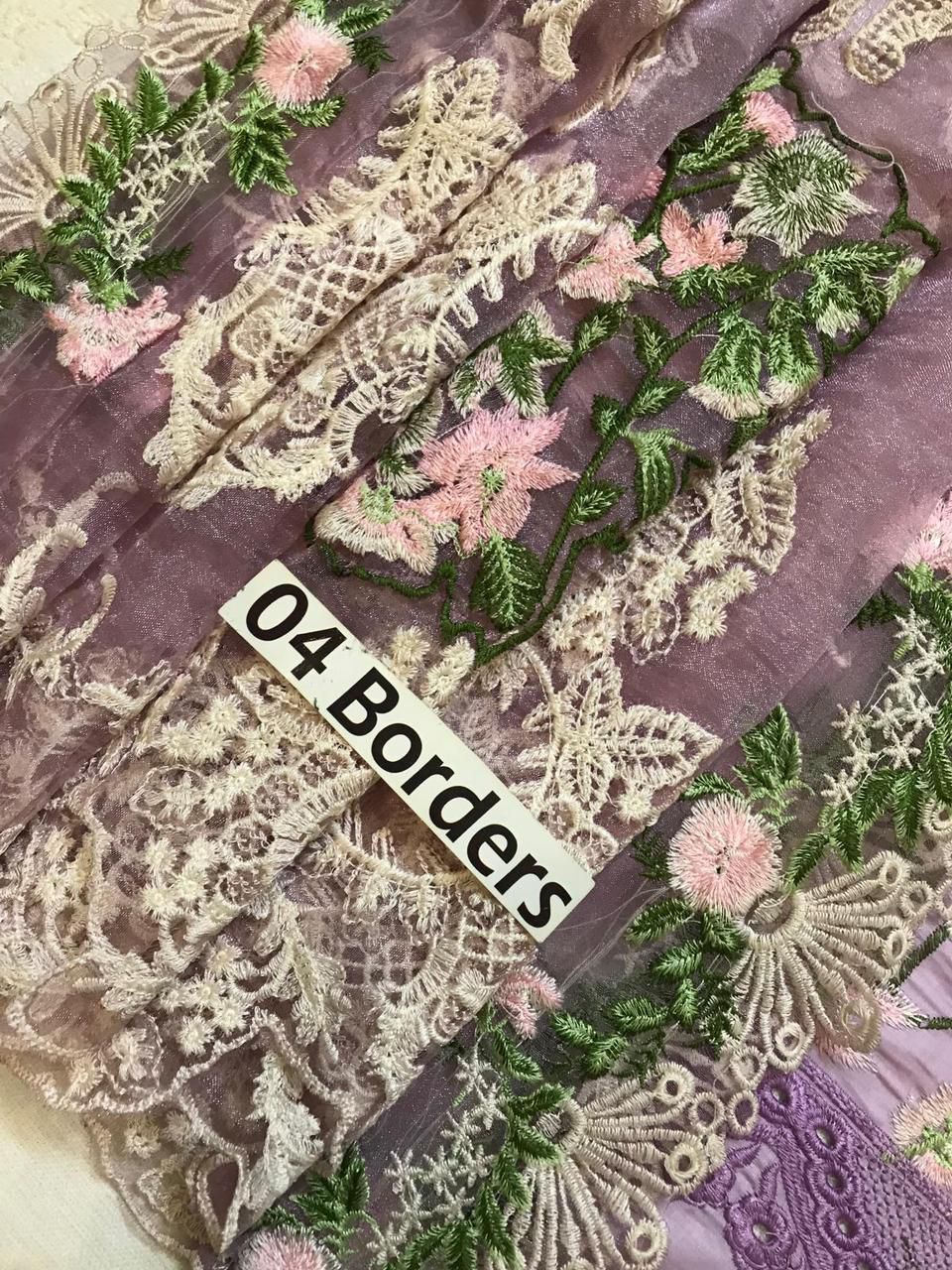 CRIMSON CHIKENKARI BLUEBERRY EDITION |3PC UNSTICHED