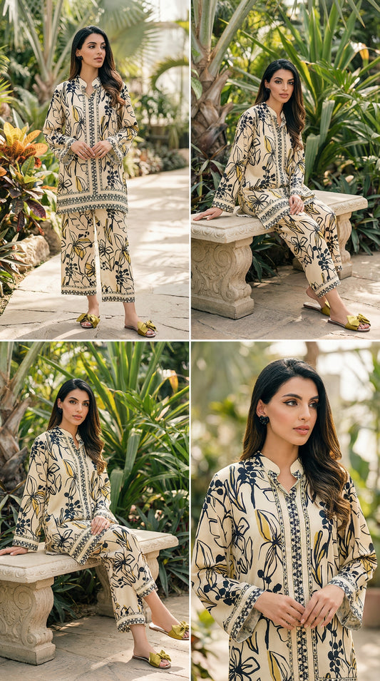 Luxury Silk Dress | 3pec Unstiched