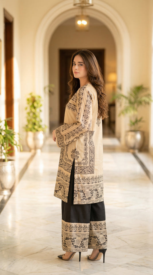 Luxury Silk Dress | 3pec Unstiched