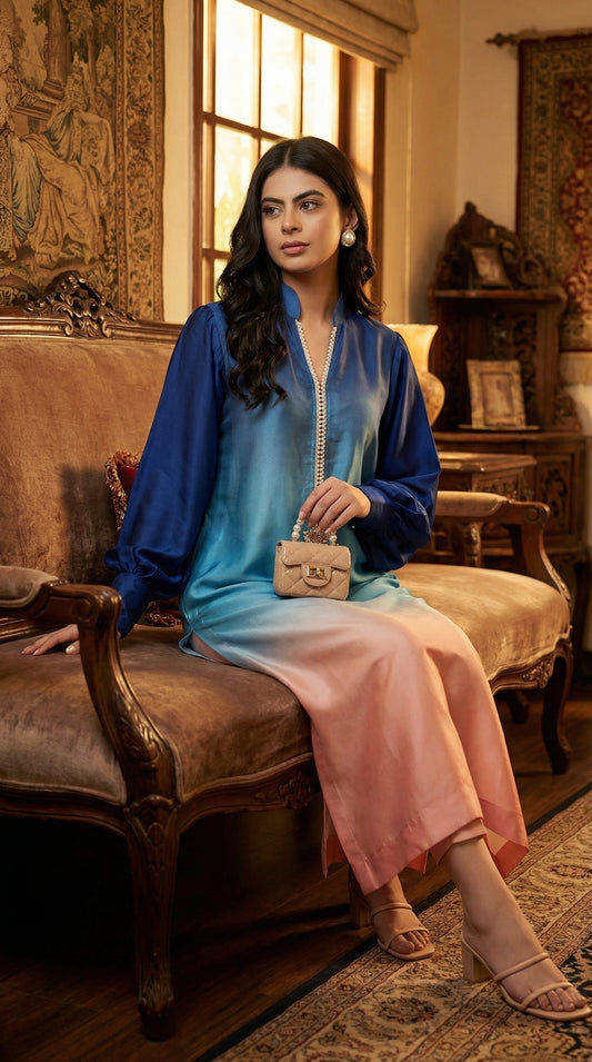 Luxury Silk Dress | 3pec Unstiched