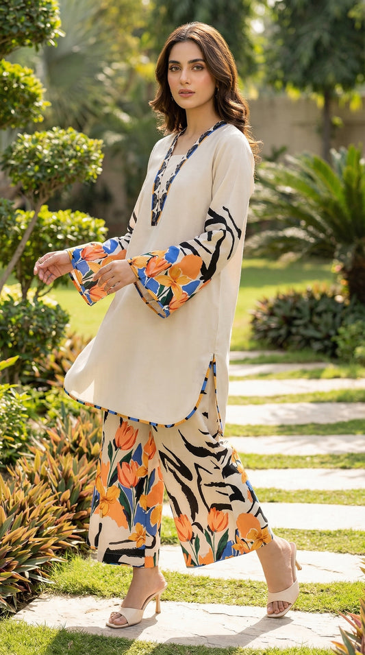 Luxury Silk Dress | 3pec Unstiched