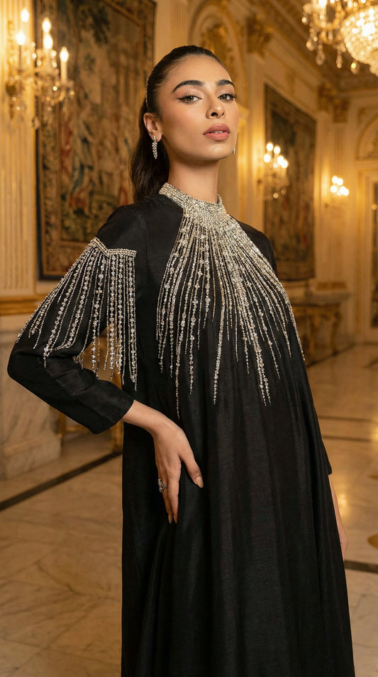 Lulusar | Luxury Silk Dress (Same As Original) | 3pec Unstiched