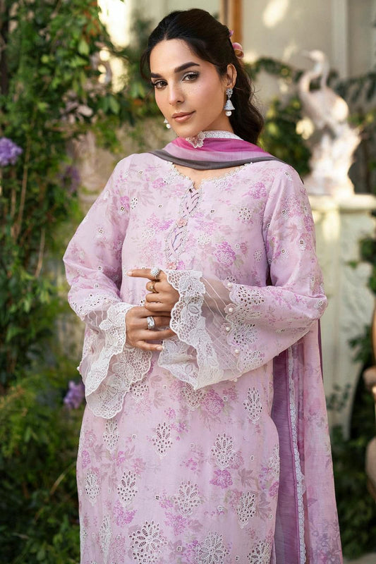 MOTIFZ FLORAL ICE | LAWN WITH CHIFFON DUPATTA |3PC UNSTICHED