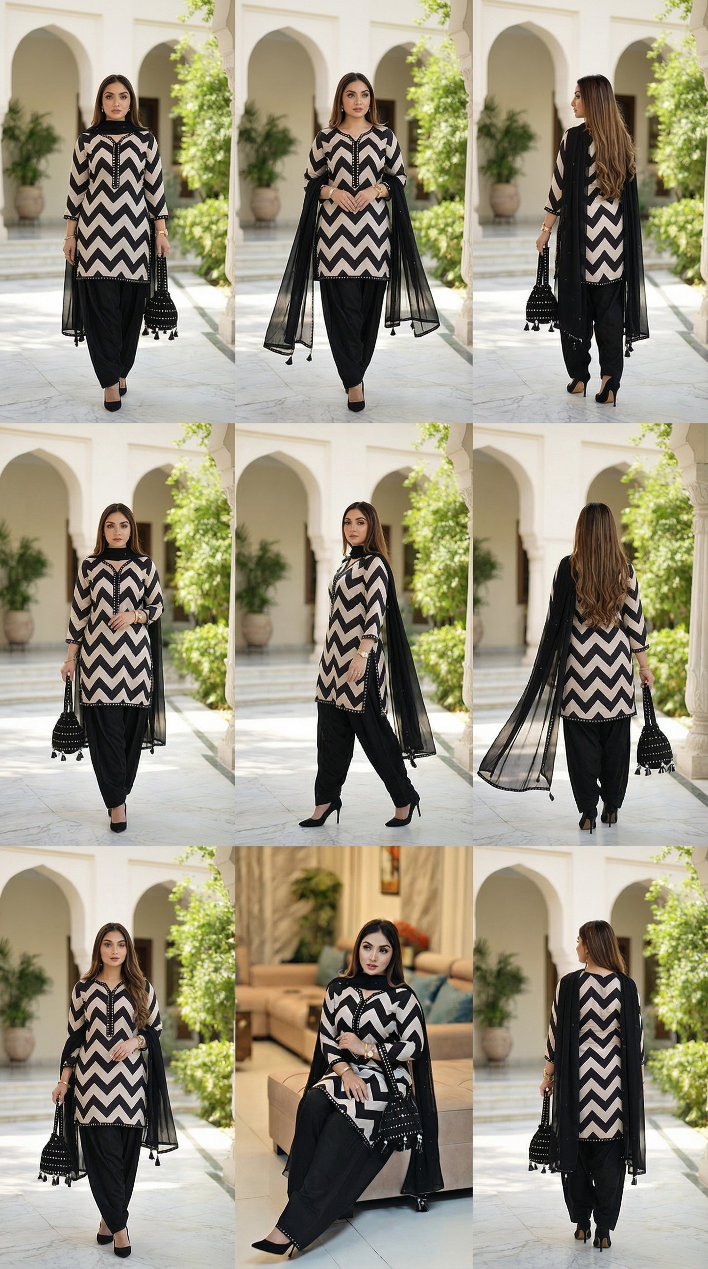 Luxury Silk Dress | 3pec Unstiched