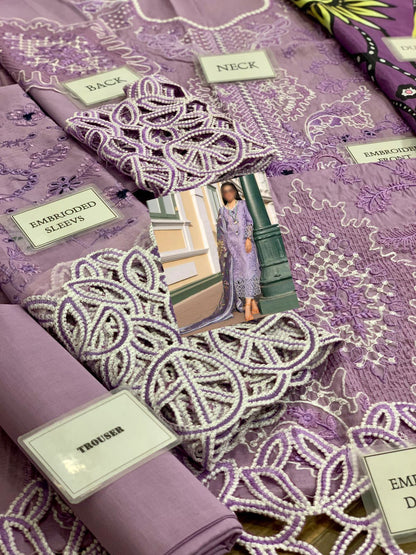 MUSHQ CHIKENKARI PURPLE EDITION EDITION |3PC UNSTICHED