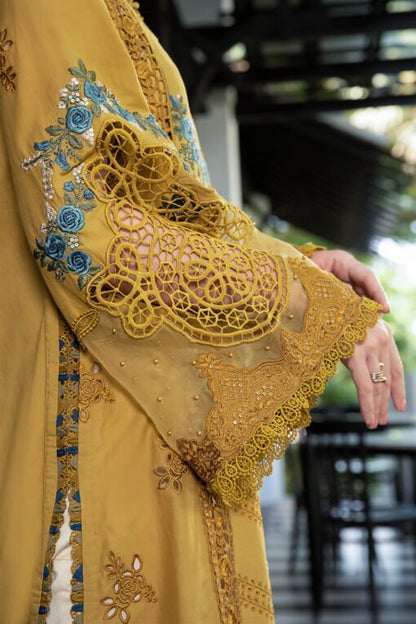Mariab Embroidered Lawn 3 Piece Unstitched Suit