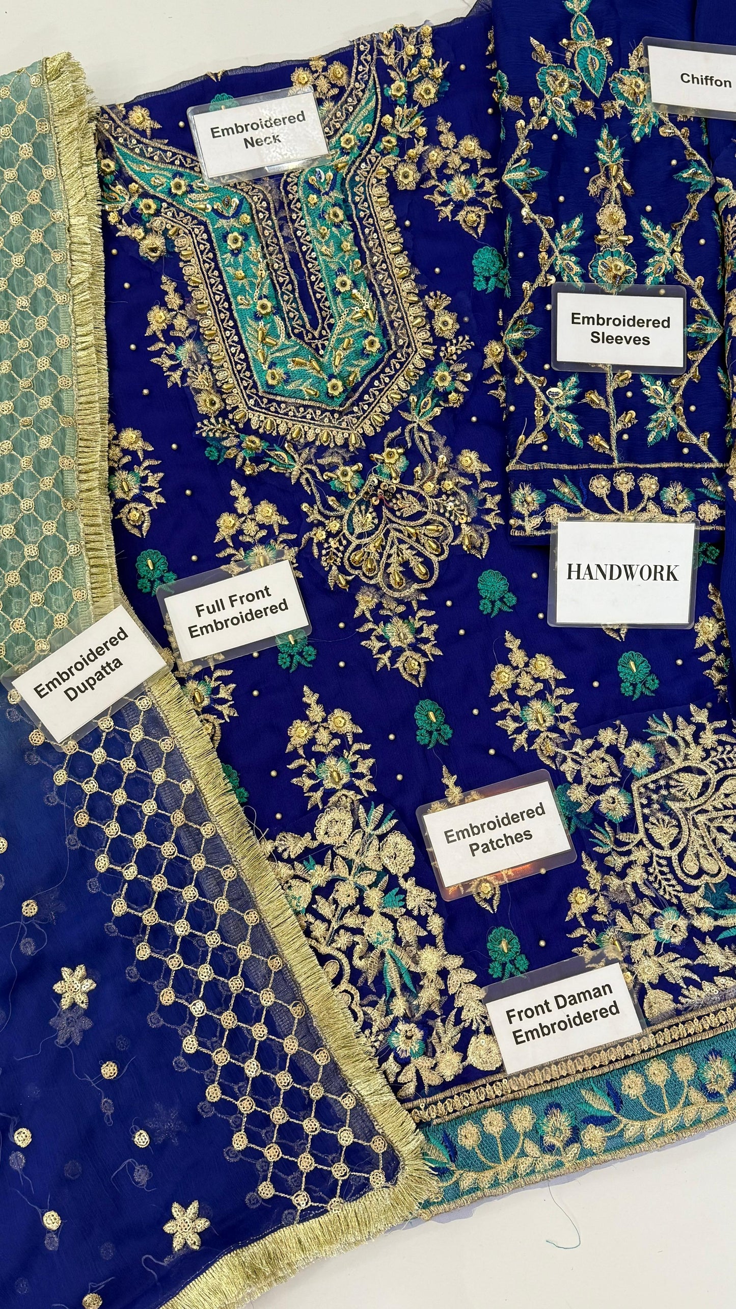 VINATGE BY ZOHRA CHIFFON WITH CHIFFON  DUPATTA |3PIECE UNSTICHED