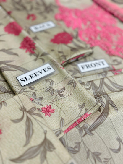 JADE SUMMER LAWN  WITH CHIFFON DUPATTA  |3 PIECE UNSTICHED