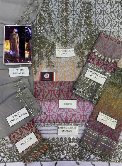 CHARIZMA ZARANGI FESTIVE |TIE N DYE DIGITAL CHIFFON|3PC UNSTICHED