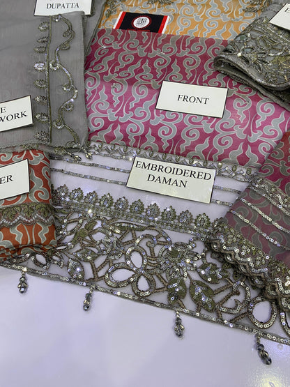 CHARIZMA ZARANGI FESTIVE |TIE N DYE DIGITAL CHIFFON|3PC UNSTICHED