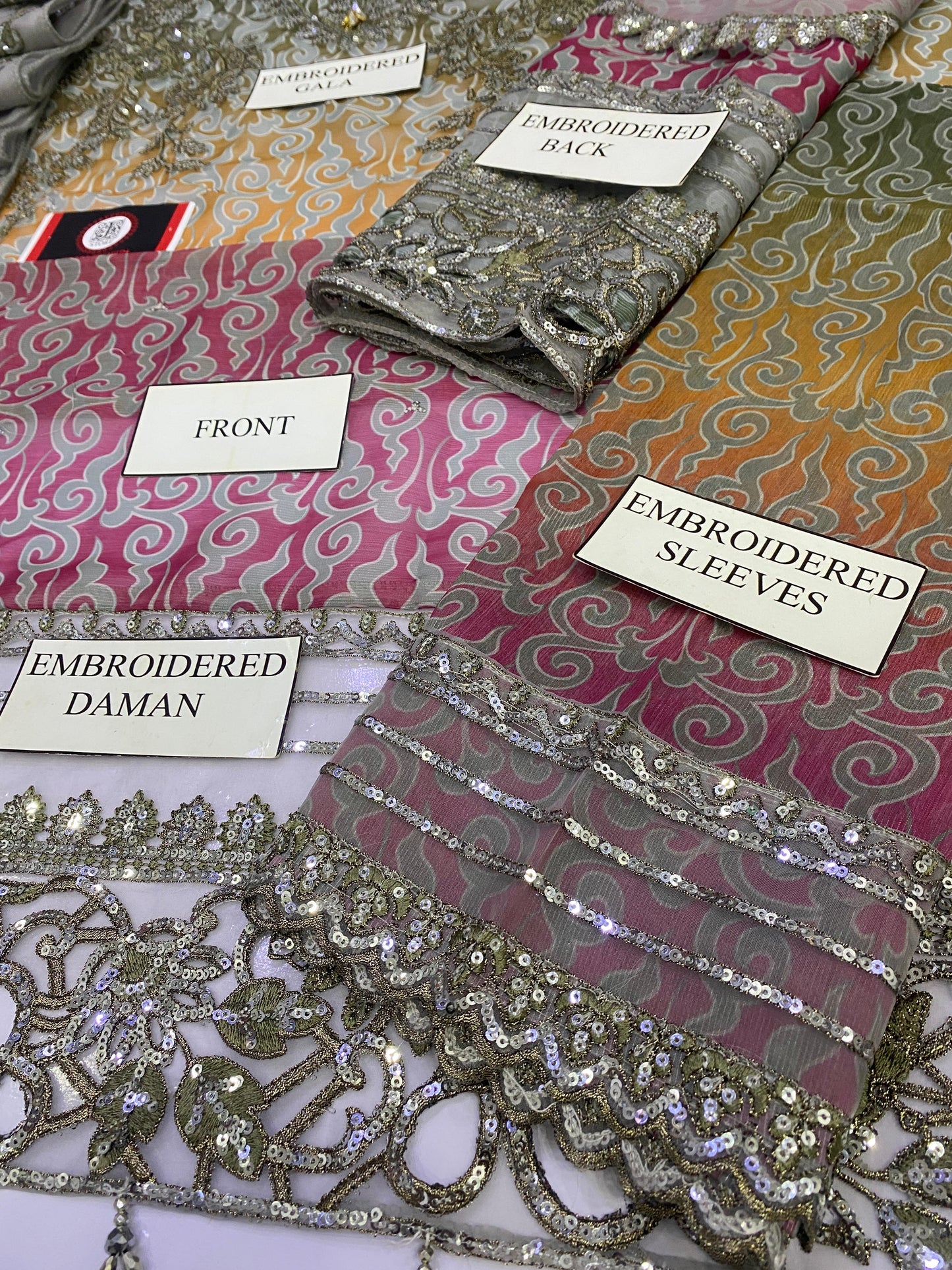 CHARIZMA ZARANGI FESTIVE |TIE N DYE DIGITAL CHIFFON|3PC UNSTICHED