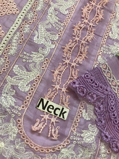 CRIMSON CHIKENKARI BLUEBERRY EDITION |3PC UNSTICHED