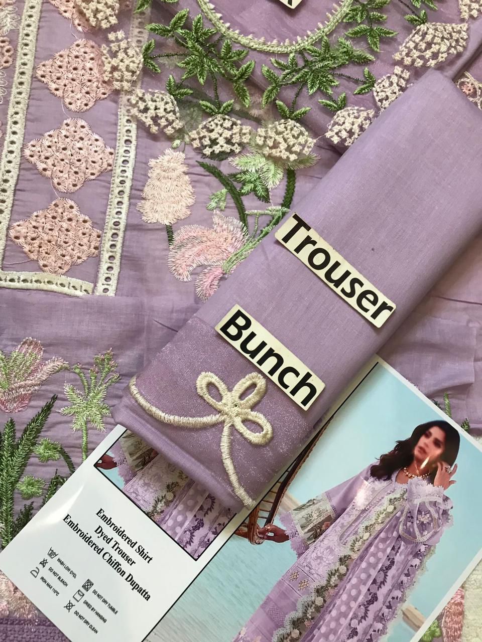 CRIMSON CHIKENKARI BLUEBERRY EDITION |3PC UNSTICHED