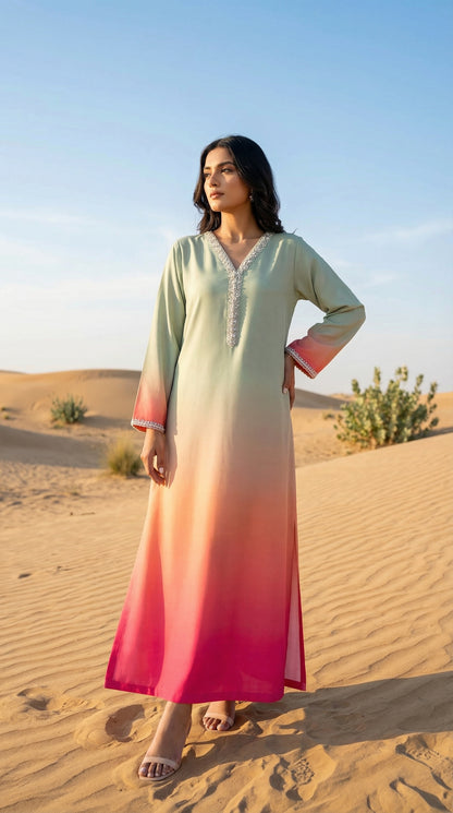 Luxury Silk Dress | 3pec Unstiched