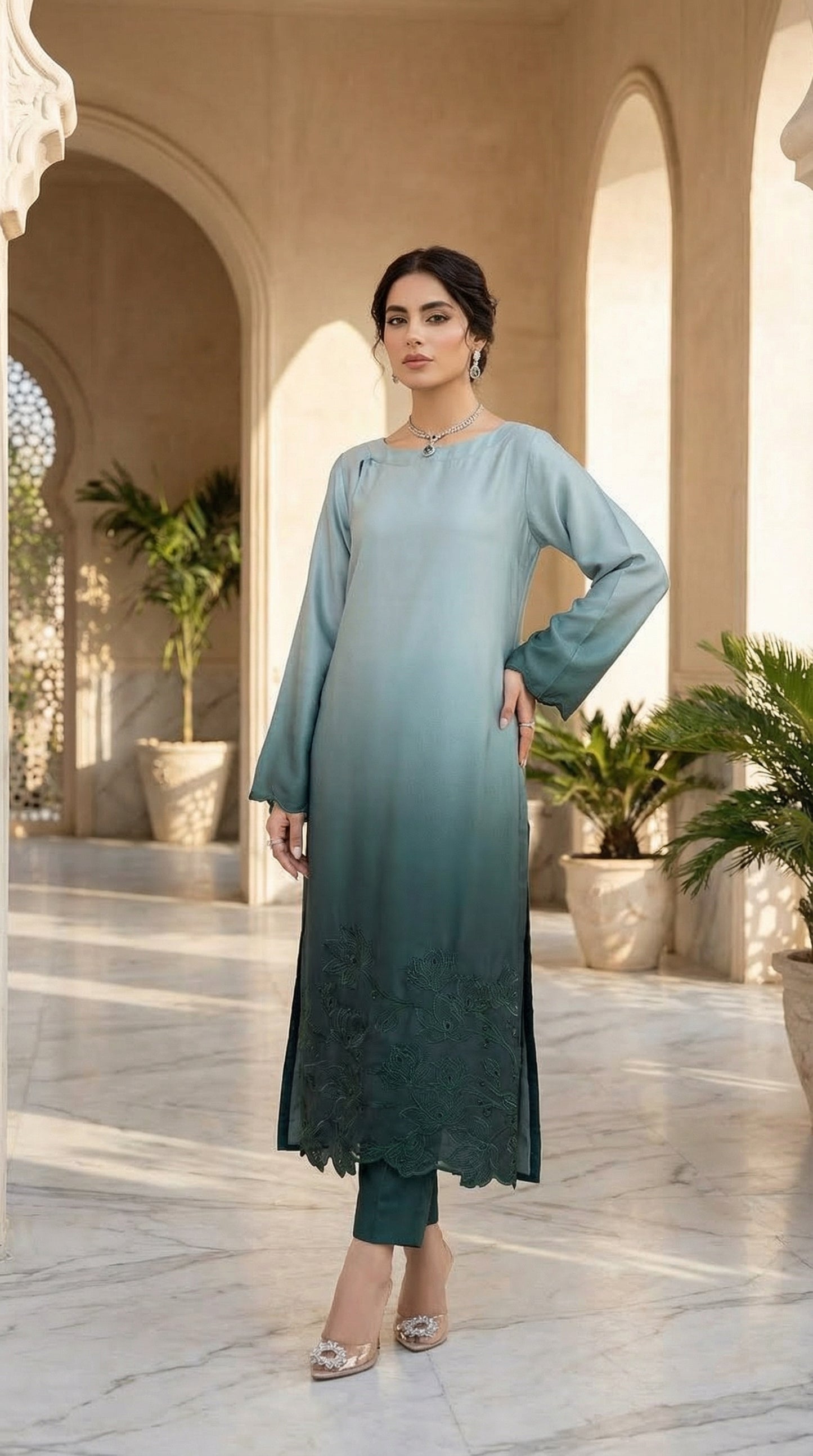 Luxury Silk Dress | 3pec Unstiched