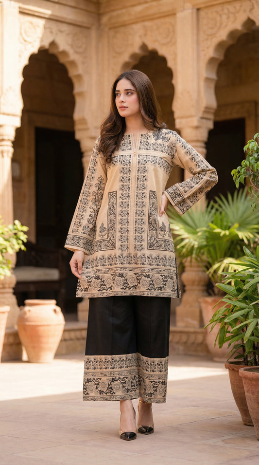 Luxury Silk Dress | 3pec Unstiched