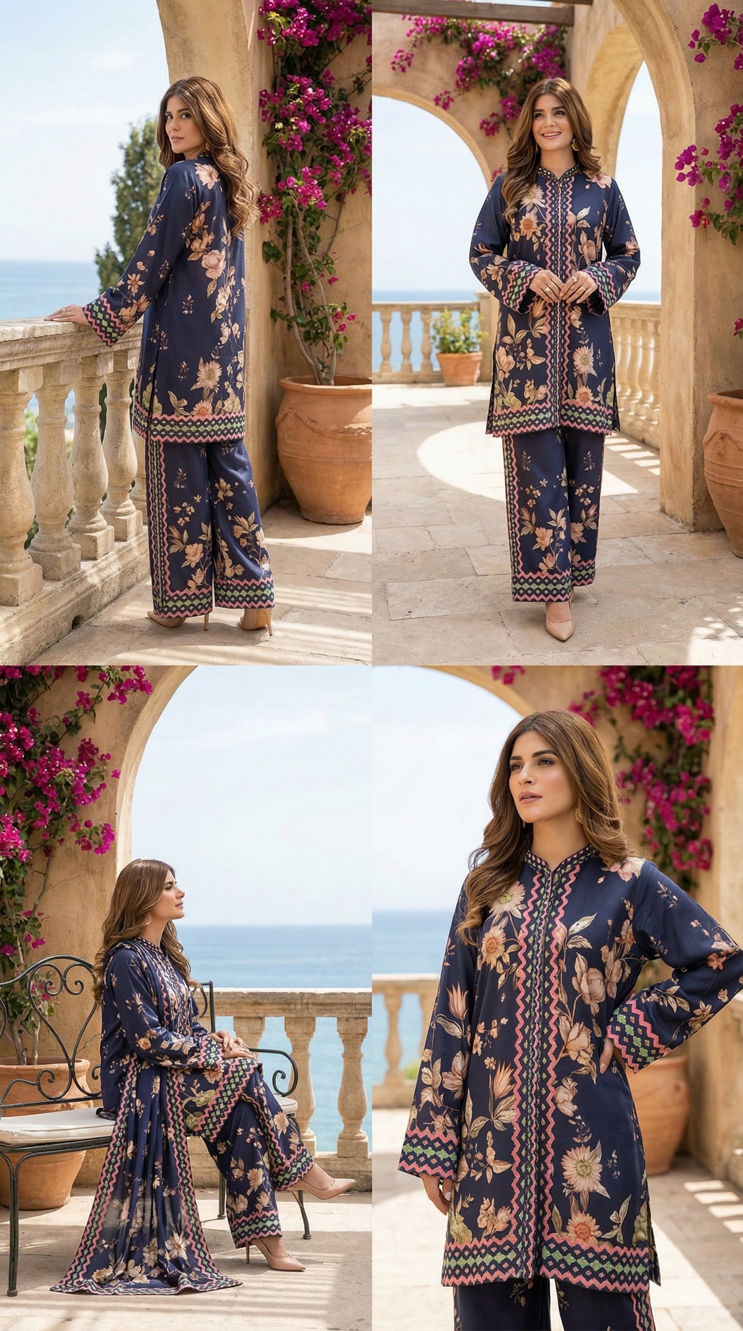 Luxury Silk Dress | 3pec Unstiched