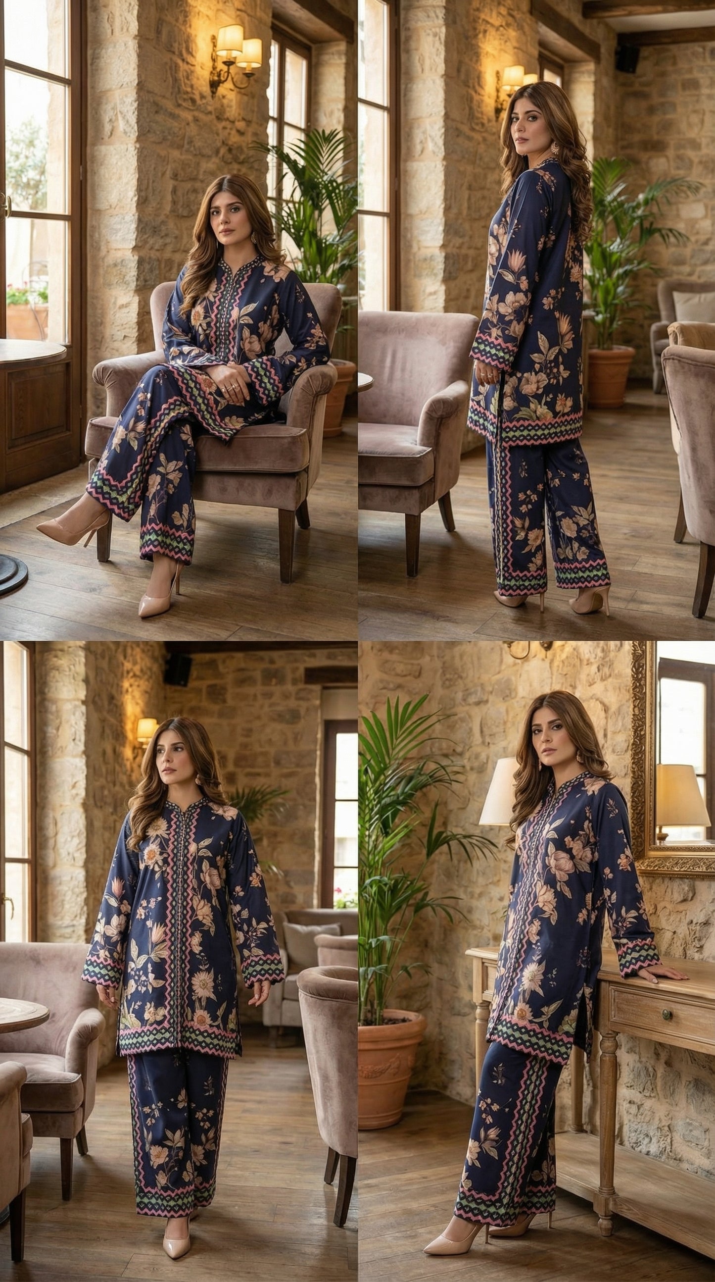 Luxury Silk Dress | 3pec Unstiched