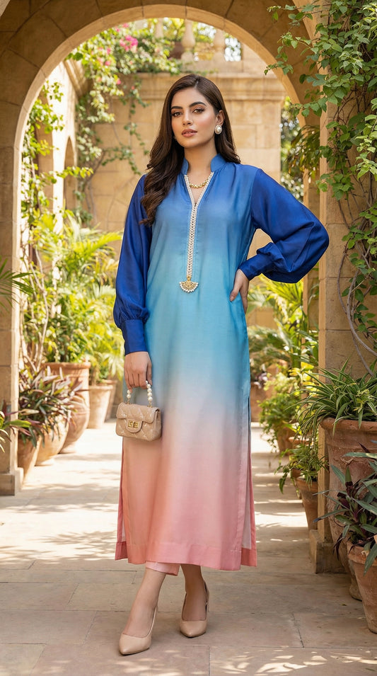 Luxury Silk Dress | 3pec Unstiched