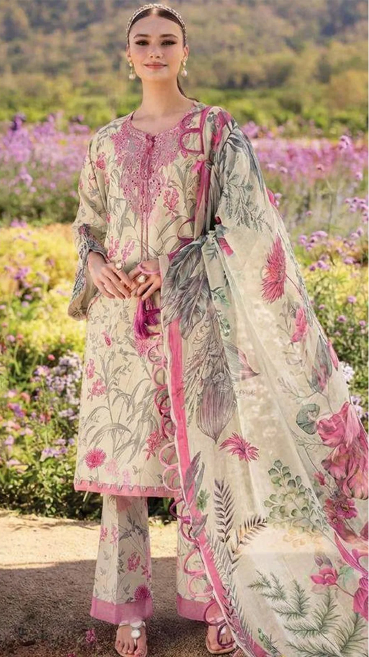Jade | Summer Lawn With Chiffon Dupatta | 3pec Unstiched