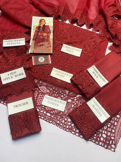 Rang Rasiya Premium Chikenkari Dress With Khaddi Net Dupatta