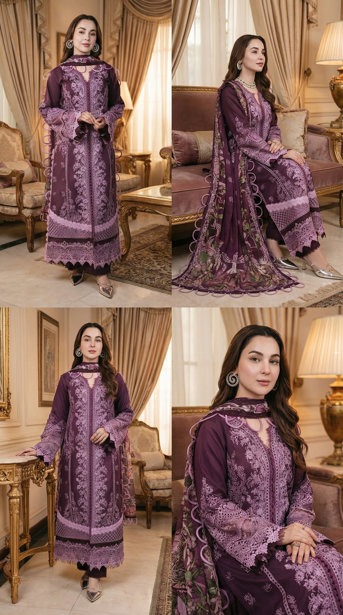 JADE CHIKENKARI BY HANIA AMIR |3PEC UNsTICHED