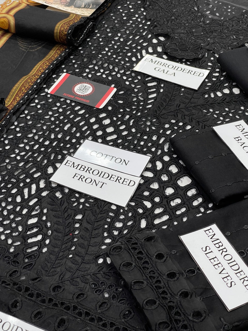 BIN ILYAS | BLACK LUXURY CHIKENKARI | Unstiched