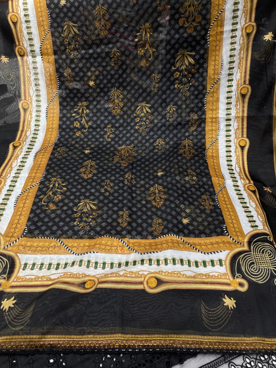 BIN ILYAS | BLACK LUXURY CHIKENKARI | Unstiched
