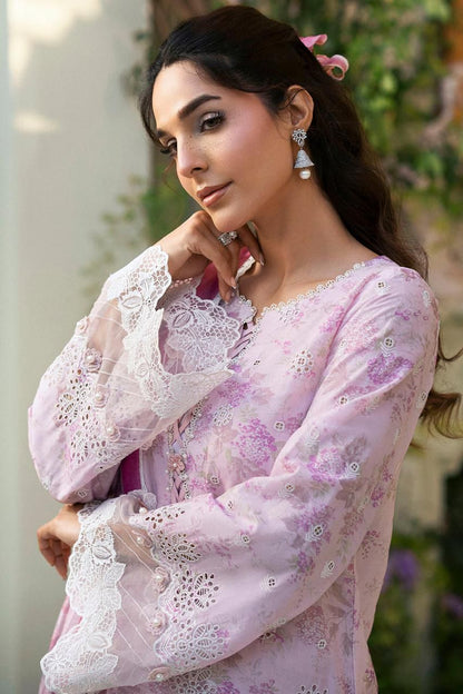 MOTIFZ FLORAL ICE | LAWN  WITH CHIFFON DUPATTA  |3PC UNSTICHED