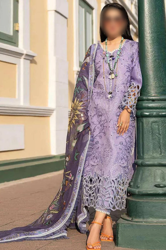 MUSHQ CHIKENKARI PURPLE EDITION EDITION |3PC UNSTICHED