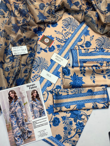 Luxury Silk Dress | 3pec Unstiched