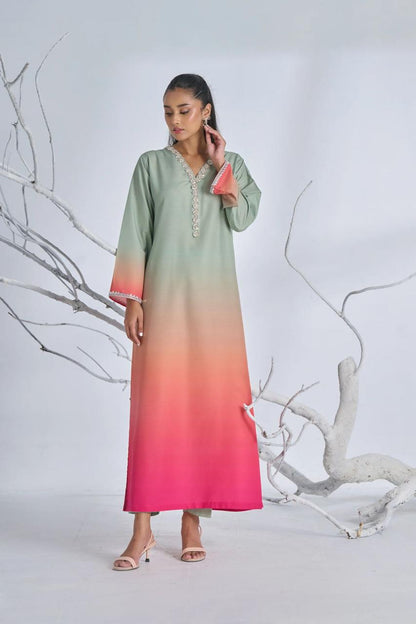 Luxury Silk Dress | 3pec Unstiched