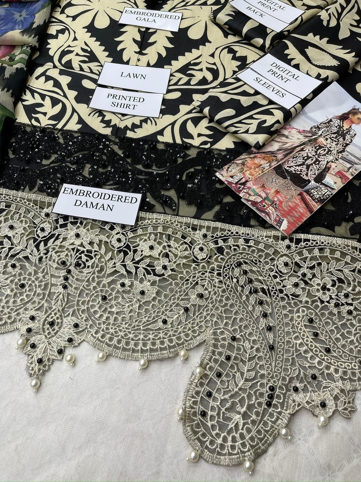 MARIA B LUXURY LAWN MASTER EDITION | 3PC UNSTICHED