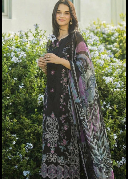 Mushq | Chikenkari With Silk Dupatta | 3pec Unstiched