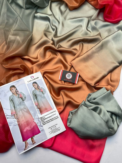 Luxury Silk Dress | 3pec Unstiched